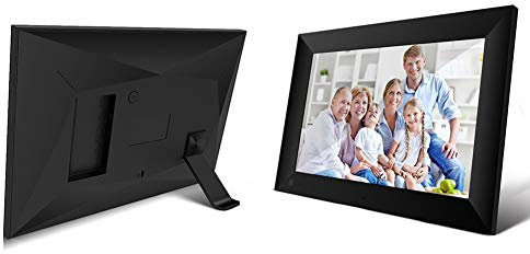 Smart Digital Picture Frame 10.1 Inch HD WiFi Cloud Digital Frame Free Unlimited Storage Easy Setup to Send Photos Remotely Via App More Secure Than Email, Display 1080P High-Resolution (Black)