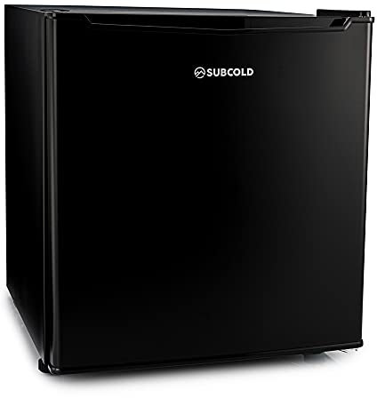 Subcold Eco35F Mini Freezer | 4-Star Table Top Appliance | Small Energy-Efficient Unit with Adjustable Thermostat & Reversible Door | Customisable Storage Removable Shelf (Black)
