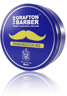 The Grafton Barber Beard & Moustache Wax – tenuta forte per lo styling dei peli del viso. Domina i peli ribelli e aggiunge definizione, consigliato dalle migliori barberie. Finish non grasso