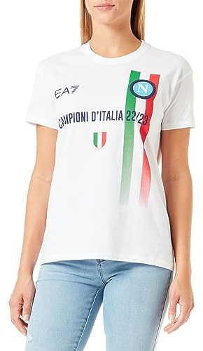 SSC NAPOLI T-Shirt CELEBRATIVA Campioni d'Italia 22/23, Adulto, XXL, Bianco