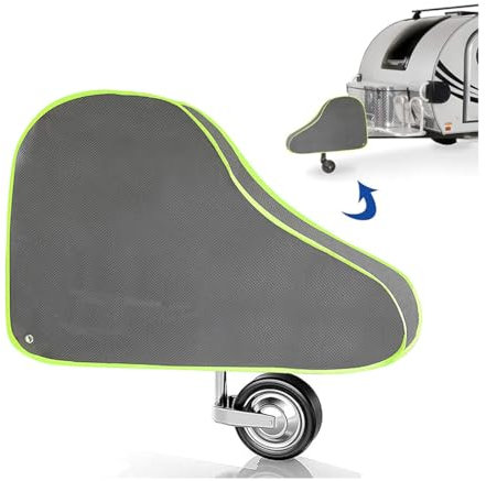 JNNJ Universal Tow Bar Cover, Tow Bar Cover Caravan, Waterproof Dustproof Sunproof Washable Drawbar Covers Protector for Trailer, Tow Bar Cover Accessories with Reflective Edge for Caravan, Motorhome