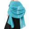 Stola Damen Halstuch Chiffon Sommer Schal Damen Festliche Stola für Abendkleid oder Brautkleid Hochzeit Scarf (Türkisblau)