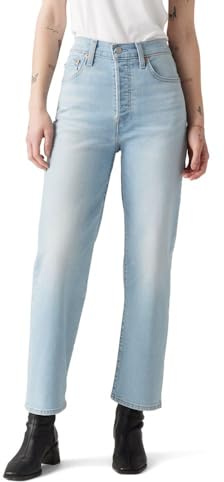 Levi's Women's Ribcage Straight Ankle Jeans, (New) Once in Awhile, 26