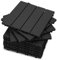 YOEVU - Set de 11 Baldosas de Exterior de Madera Composite WPC, 1m² - Baldosas de Terraza, Patio y Jardín, Antideslizantes, Resistentes al Agua, 30x30cm, Antracita