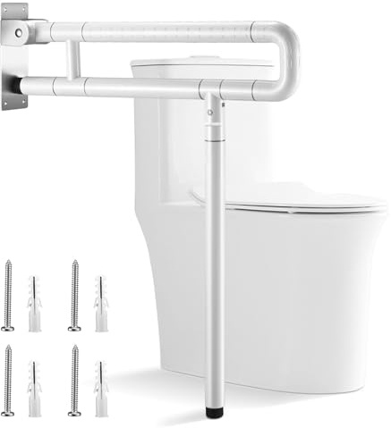 Ovshnrr Maniglione di Sostegno da Bagno da 60 Cm Maniglione Bagno Disabili Maniglioni per Handicap in Acciaio Inossidabile Antiscivolo Resistenti da 300-350 kg