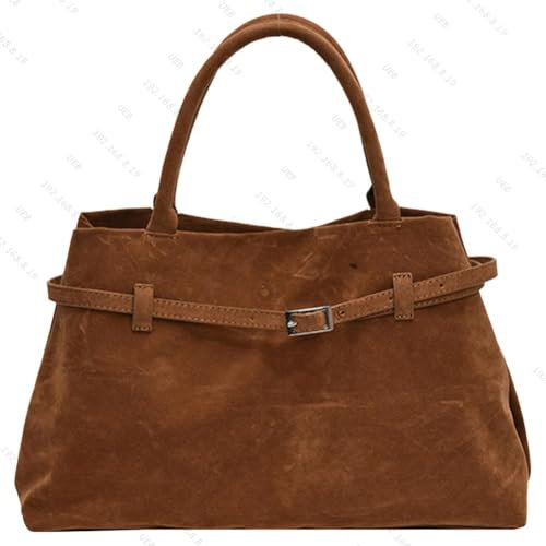 TIAASTAP Groß Handtasche Wildlederimitat Tote Bag for School and Uni Tasche Suede Bag Damen-Henkeltaschen Shopper Tasche Vintage Damenhandtasche Handbags for Women Beuteltasche