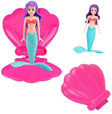 DTXYBC Concha de Juguete de Piscina de Sirena, Juguete de Piscina de Concha, Juguete de Piscina de Sirena, Regalos Mágicos de Concha Flotante, Accesorios de Piscina de Buceo Verano para Niños