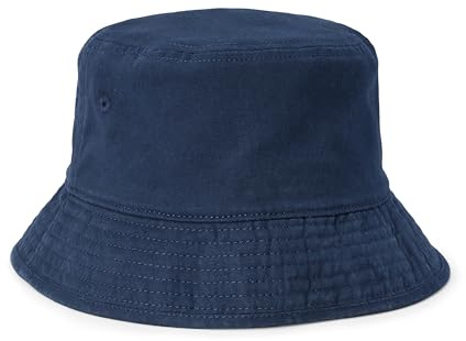 Amazon Essentials Men's Washed Cotton Bucket Hat, Navy, Small-Medium