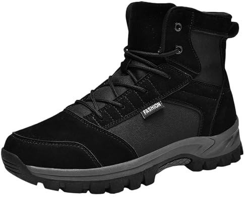 Botas de Combate tácticas para Hombre Botas de Trabajo antideslizant Tallas Grandes Zapatos Sueltos Ligeras, Casuales cálidas, cómodas, Moda Botines Aire Libre para Invierno y Exteriores
