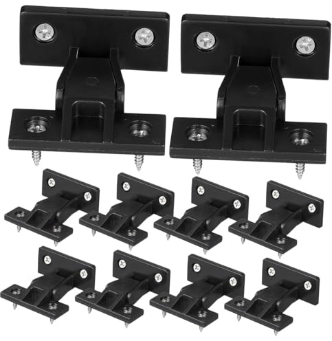 ADOCARN 10 Piezas Clips Restrictores de Gabinete Pequeños Ajustables, Conectores de Paneles de Armario de Rápida Unión, Herrajes de Conexión para Muebles Cierre Empuje para Uso en Muebles