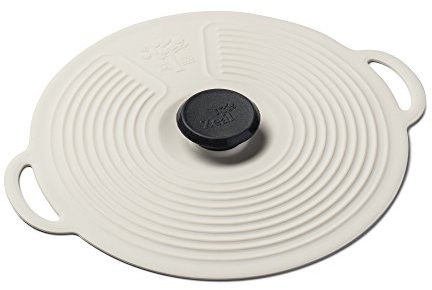 Zeal Silicone Keep Fresh Storage Airtight Seal Lid Reusable Eco-Friendly Classic Design Cream (15cm, 6)