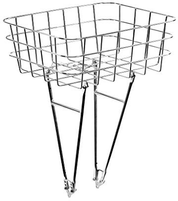 Pelago, Gepäckträger, Frontkorb, Rasket, schwarz oder poliert, Unisex, poliert, L