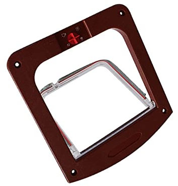 POPETPOP Katzentür Für Die Wand Hundetür Elektronische Katzenklappe Katze Außentür Katze Innentür Katzentür Für Außentür Fenster Haustiertür Katzenloch Außentüren Muschelschale Bambus Klein