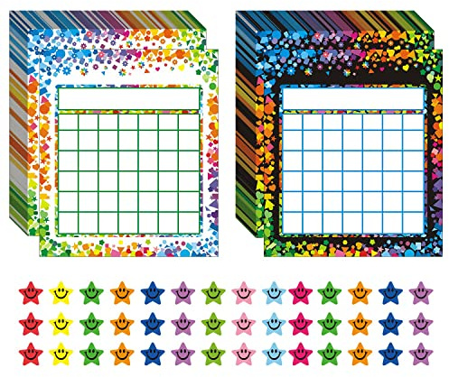 ANSTROUT 80-pack incitament belöningsdiagram för klassrum hem beteende för barn studenter med 2 400 stycken stjärnklistermärken