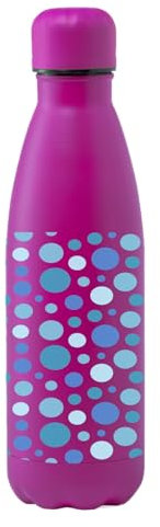 Docliick - Botella agua deportiva Acero Inoxidable, Térmica 790ml, botella con dibujos originales exlusivos y frases motivadoras. Cantimplora Aislamiento Doble Pared.Dibujo de Burbujas