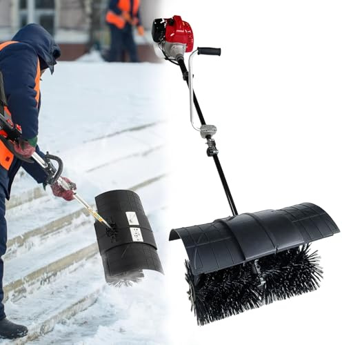 Barredora De Gasolina De 2/4 Tiempos, Quitanieves Eléctrica De 1200 W, 9000 RPM, con Soplador, para Limpieza De Calles, Jardines, Patios Y Nieve.,2 Stroke