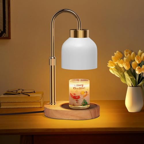 seenlast Lampada Scalda Candela, Lampada per candele con timer e dimmer, Candle Warmer Lamp Elettrica,Lampade Candela vintage per candele profumate in vetro, Casa, Camera da letto, Decorazione