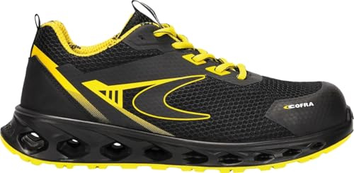 COFRA Gait - Zapatos de seguridad para hombre y mujer, S1P, empeine de tejido transpirable, bajo ajuste cómodo