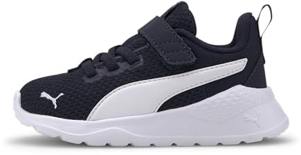 PUMA Anzarun Lite Ac Inf, Scarpe da ginnastica Unisex - Bimbi 0-24, Peacoat Puma White, 22 EU