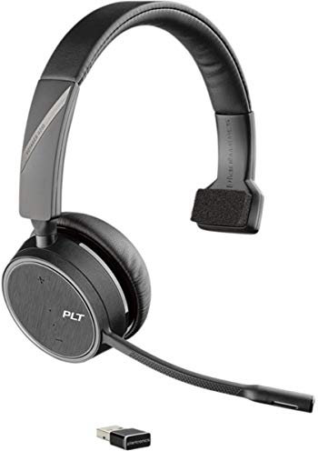Plantronics – Voyager 4210 UC USB-A Headset (Poly) – Mono Bluetooth-Kopfhörer mit Bügel-Mikrofon und Noise-Cancelling – Anschluss an PC, Mac und Mobiltelefon – Kompatibel mit Teams, Zoom & mehr