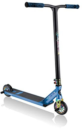 Globber GS 900 Deluxe Neo Chrome Stumm-Scooter 627-100 schwarz/blau 8+