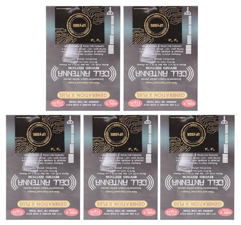 5 Pegatinas Amplificadoras de Señal de Teléfono, Pegatinas Portátiles Mejoradas de Señal Celular, Potentes Pegatinas Potenciadoras de Señal de Antena, con Autoadhesivo para