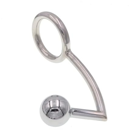 Plug anale Castità maschile Gancio anale Anello per il pene Blocco del pene Tappi anali Massaggio alla prostata Butt plug in metallo Giocattoli del sesso