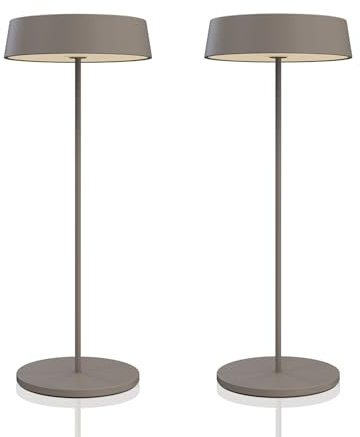 Palmina 901, Led Lampe De Bureau Sans Fil 4400mah, Lampe Rechargeable Usb 4400 Mah, Pour Usage Intérieur/Extérieur Adaptée Pour Dîner, Lecture, Chambre, Jardin Et Bien Plus Encore/Kaki