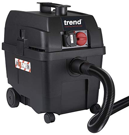 Trend T35 M-Class Wet & Dry Dust Extractor, Auto-Start Vacuum Extractor With Power Take Off, 1400W, 240V, T35A
