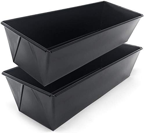 Space Home - Moule à Pain et à Brioche Rectangulaire 30 cm - Moule à Cake et à Gâteau en Acier au Carbone Antiadhésif, Idéal pour Pâtisserie et Boulangerie Maison