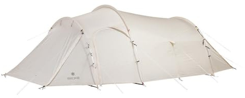 Snow Peak Vault 4 Person Tent, Versatile, Open Air Shelter, Outdoor Adventure, Camping, Three Seasons, Ivory