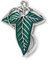 The Lord of The Rings The Leaf Of Lorien Anstecknadel, blau, LRPB0005, Einheitsgröße, Zink