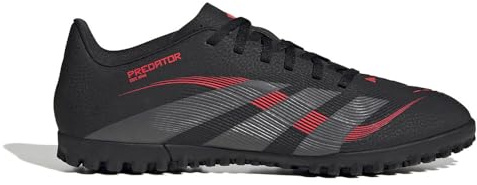 adidas Unisex Predator Club Turf Football Boots, core Black/Grey Four/Lucid red, 6 UK