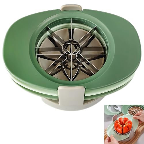 Smaoqingji Frutta Affetta Inox Taglia Mela A Sbuccia - Set di 4 Affetta Frutta per Tagliare e Snocciolare Vari Frutti, Facile da Smontare, Nucleo Pulito Rimosso Levatorsolo Affettati