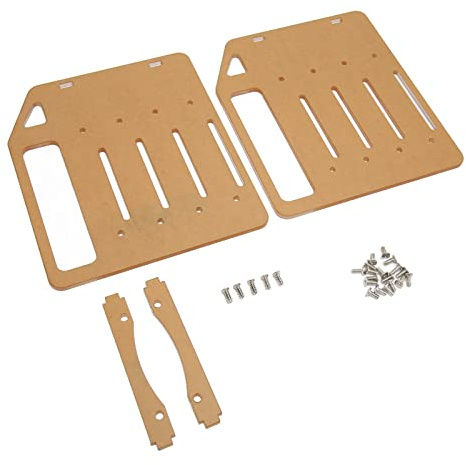 TIKATARER Soporte Acrílico para Disco Duro, Estante para Disco Duro Multicapa, Marco de Montaje con Kit de Tornillos y Orificios Precisos, Ideal para de 3,5 Pulgadas y Ventiladores de 8 Cm (4 capas)