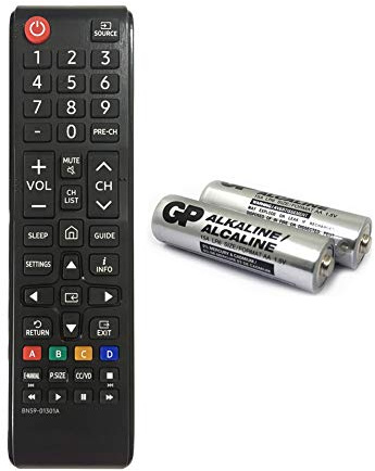 BN59-01301A Replacement for Samsung TV Remote Control (Non Universal) for UN55NU6900 UN32N5300 UN43NU6900 UN50NU6900 UN50NU7100 UN55NU7100 UN55NU7300 UN65NU7100 with GP Alkaline 2 pcs Batteries