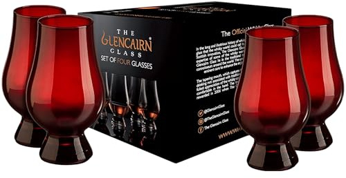 GLENCAIRN Red Whiskey Glass, Gift set of 4 in Gift Carton