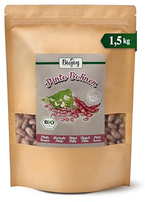 Biojoy Ekologiska pintobönor, torkade, hela, 1,5 kg | Från Kina, naturliga, perfekta för matlagning