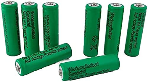 Solbatteri Kraftfullt Uppladdningsbart NiMH AA- 800mAh, Batteri AA 1 Set,Batteri AA 600mAh - 8 St