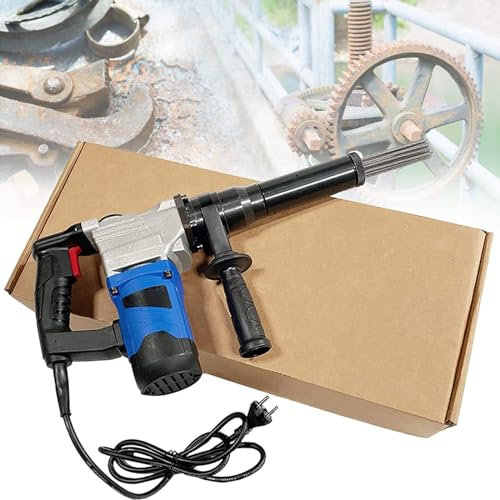 JavoN Escalador Aguja Eléctrico Escalador Aguja Eléctrico Grado Industrial Alta Potencia 1100 W Pistola Eliminación Óxido Aguja Mano Cinceles Eléctricos para Eliminar Óxido Escoria Soldadura,220V