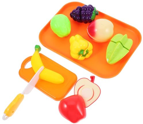 Toyvian Schneiden Spielen Essen Kinderküchenspielzeug Obst- Und Gemüseschneidespielzeug Für Kinder 10-Teiliges Set Lernspielzeug Für Kleinkinder