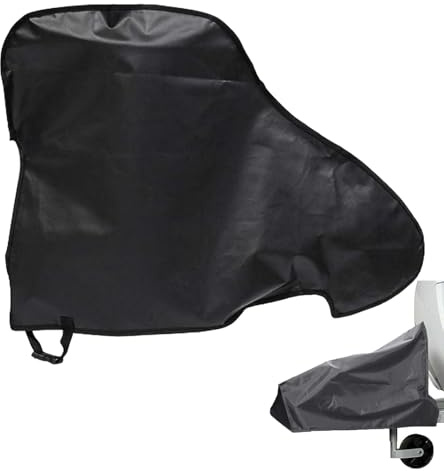 Universal Waterproof Tow caravan cover – Heavy Duty Trailer Guard with Adjustable Strap,Caravan Drawbar Trailer Protector,All-Weather Drawbar Shield for Campervan and RV (Black)