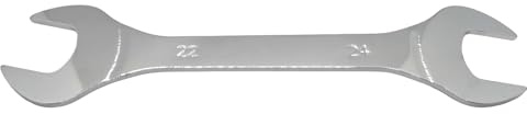 Boryxelina 22mm x 24mm Thin Spanner, Slim Double Open End High Carbon Steel Metric Wrench Home Hand Tool