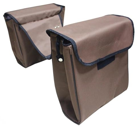 perfk Sacoche de Selle pour Cheval avec Poches, Fermeture sécurisée, pour Club, randonnée, équitation, Sports de Plein air, Course d'endurance
