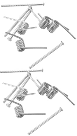 Tofficu 8 Pezzi Molla per Forcina in Acciaio Inossidabile a Forma V 2,5x0,7x0,4 Cm Finitura Liscia e Presa Sicura per Accessori Chioma e Clip