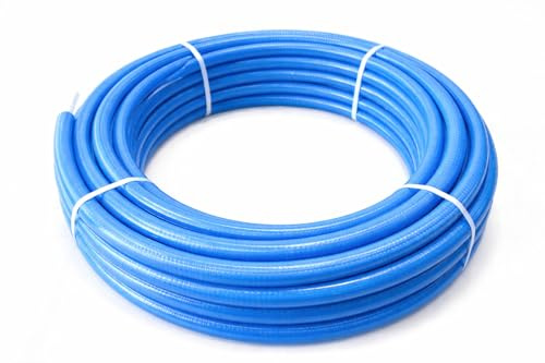 B teurobrecher Aluverbundrohr PEXB/AL 16x2mm 6mm Isolierung blau DVGW 50m