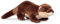 Animigos Plüschtier Otter, Stofftier im realistischen Design, kuschelig weich, ca. 38 cm groß
