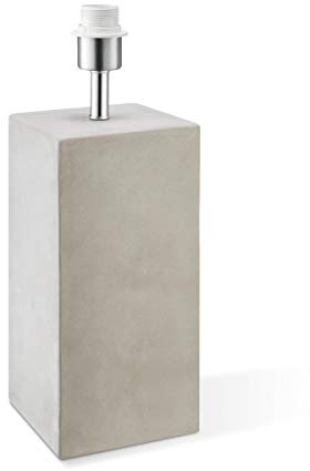 home sweet home collection Pie de lámpara de mesa industrial Pilar para pantalla | lámpara | 11/11/43cm | Concreto | pie de lámpara de mesa de hormigón | E27 | para pantalla | lámpara max.35cm