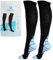 DOLCCIA - Medias de compresión para mujeres y hombres, Calcetines ortopédicos de compresión altos, Alivia dolor e hinchazón piernas, Aumenta la circulación y evita coágulos, Mejora las varices (L/XL)