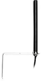 Antena de Router Alda PQ 5G, 4G, LTE, 3G, 2G, 5G NR, Resistente a la Intemperie, IP67, Conector SMA-M, Montaje en Pared, Ganancia de 3,9 dBi en 5G NR, Negra, diseño: Varilla, Longitud:5m